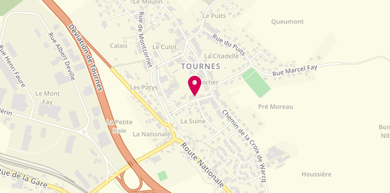 Plan de La Pharmacie de Tournes, 11 Rue Rene Dupont, 08090 Tournes