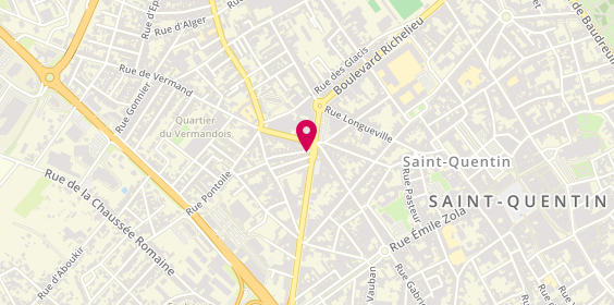 Plan de Pharmacie Saillard, 20 Boulevard Henri Martin, 02100 Saint-Quentin