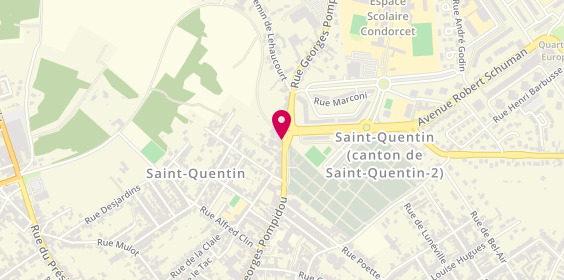 Plan de Pharmacie LOYEUX Dubreuil Christine, 137 Rue Georges Pompidou, 02100 Saint-Quentin
