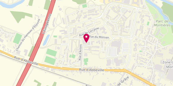 Plan de Univers Pharmacie, 3 Place des Provinces Françaises, 80000 Amiens