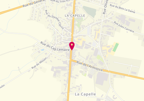 Plan de Pharmacie Principale-Lazzarano, 68 Avenue du Général de Gaulle, 02260 La Capelle