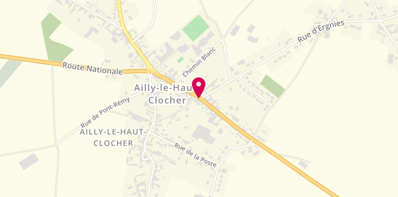 Plan de Pharmacie du Haut Clocher, 28 Route Nationale, 80690 Ailly-le-Haut-Clocher