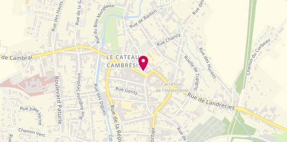 Plan de Pharmacie du Beffroi, 19 place du Général de Gaulle, 59360 Le Cateau-Cambrésis