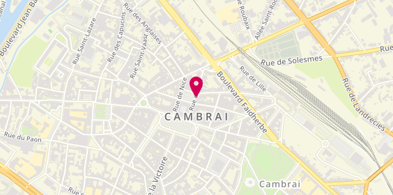 Plan de Pharmacie Arnaud Sorrant, 20 Rue d'Alger, 59400 Cambrai