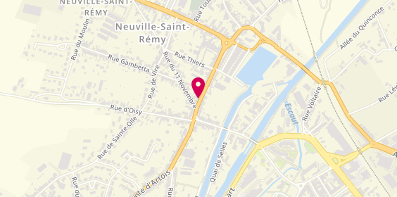 Plan de Pharmacie de la Neuville, 17 Rue de Lille, 59554 Neuville-Saint-Rémy