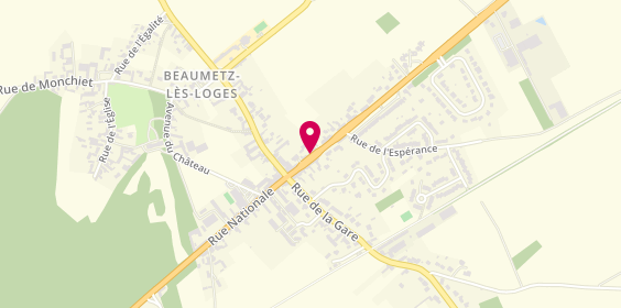 Plan de Pharmacie des Loges, 29 Bis Rue Nationale, 62123 Beaumetz-lès-Loges