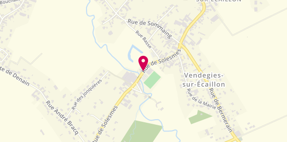 Plan de Pharmacie de Vendegies, 252 Rue de Solesmes, 59213 Vendegies-sur-Écaillon