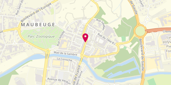Plan de Pharmacie Peltier, 15 Rue Jean Mabuse, 59600 Maubeuge
