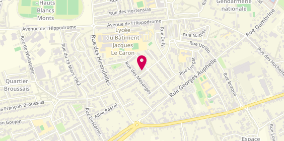 Plan de Aprium Pharmacie, 14 Rue des Fauvettes, 62000 Arras