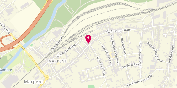 Plan de Pharmacie de Marpent, 113 Rue de la République, 59460 Marpent