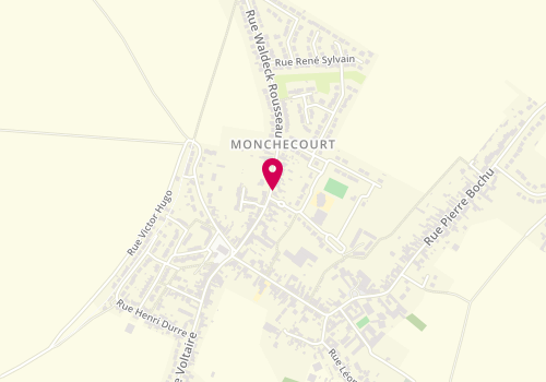 Plan de Pharmacie de Monchecourt, 28 Rue Waldeck Rousseau, 59234 Monchecourt