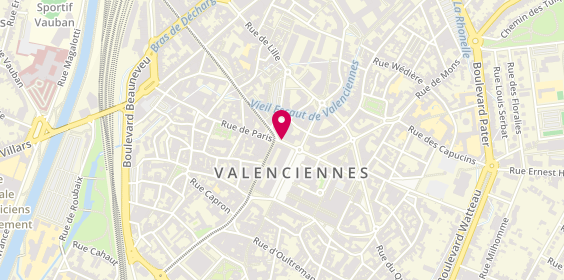 Plan de Pharmacie de la Fontaine, 10 Rue de Paris, 59300 Valenciennes