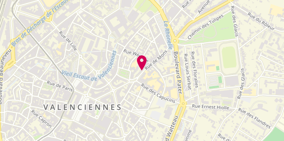 Plan de Pharmacie Bartholomé, 41 Rue de Mons, 59300 Valenciennes