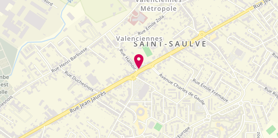 Plan de Pharmacie Chaillet Thomazeau, 114 Rue Jean Jaurès, 59880 Saint-Saulve