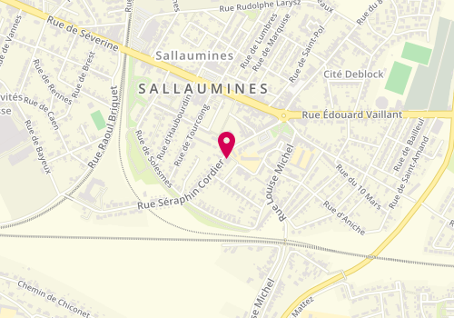 Plan de Pharmacie Filieris, 247 Rue Séraphin Cordier, 62430 Sallaumines