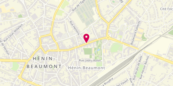 Plan de Pharmacie Dumon, 291 Rue Élie Gruyelle, 62110 Hénin-Beaumont