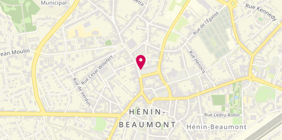 Plan de Pharmacie Deneuville Demarecaux, 7 Place de la Republique, 62110 Hénin-Beaumont