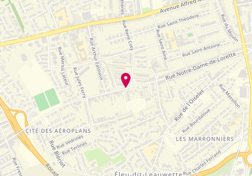 Plan de LAHAILLE Brigitte, Centre Commercial
120 Rue Roger Salengro, 62300 Éleu-dit-Leauwette