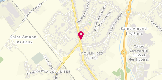 Plan de Pharmacie du Moulin des Loups, 585 Rue Henri Durre, 59230 Saint-Amand-les-Eaux