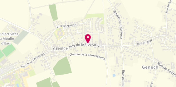 Plan de Pharmacie Huyghe, 1255 Rue de la Liberation, 59242 Genech