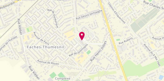 Plan de Giropharm, Centre Commercial 
Rue de Bordeaux, 59155 Faches-Thumesnil