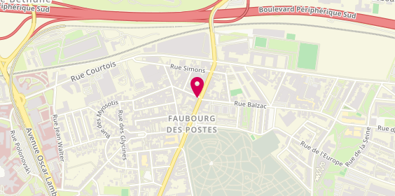 Plan de Pharmacie du Faubourg des Postes, 54 Rue du Faubourg des Postes, 59000 Lille