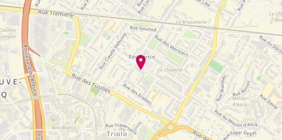 Plan de LaSanté.Net, 49 Boulevard Bizet, 59491 Villeneuve-d'Ascq