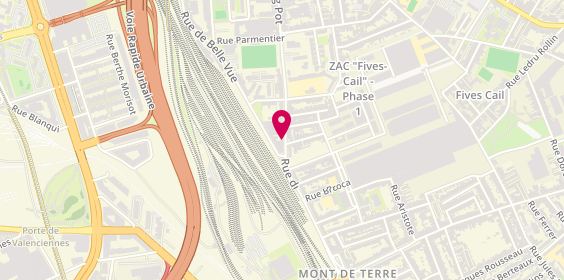 Plan de Pharmacie Avicenne Parapharmacie, 140 Rue du Long Pot, 59800 Lille