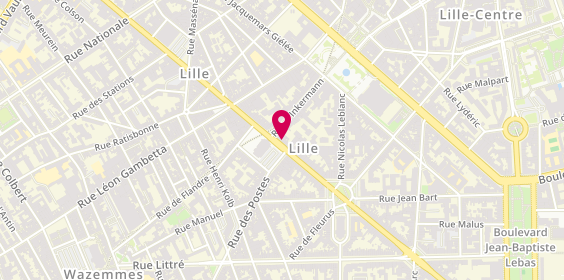 Plan de Pharmacie du Theatre, 163 Rue Solférino, 59000 Lille