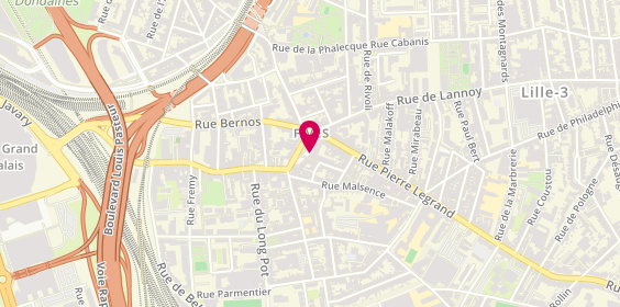 Plan de La Grande Pharmacie de Fives, 132 Rue Pierre Legrand, 59800 Lille