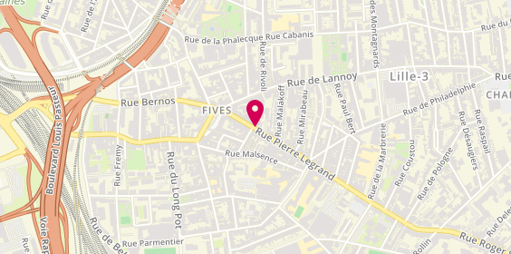 Plan de Pharmacie Prevost Dufour, 157 Rue Pierre Legrand, 59800 Lille