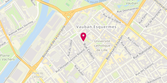 Plan de Pharmacie Vauban, 167 Rue Colbert, 59000 Lille
