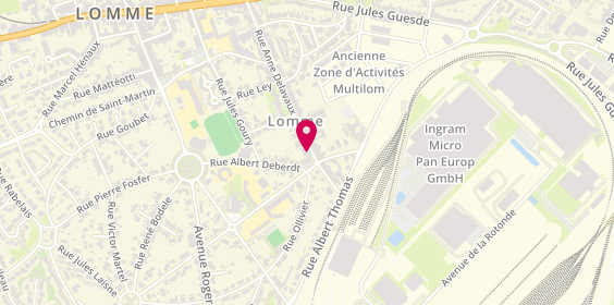 Plan de Pharmacie Liagre Lomme, 102 Rue Anne Delavaux, 59160 Lille
