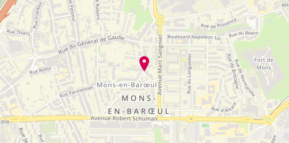 Plan de Pharmacie Debusy, 1 Place de la Republique, 59370 Mons-en-Barœul