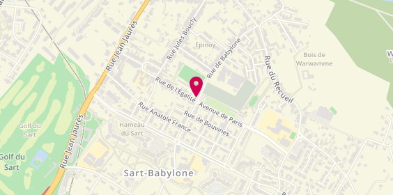 Plan de Pharmacie Babylone, 53 Rue de Babylone, 59491 Villeneuve-d'Ascq