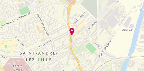 Plan de Pharmacie du Centre, 111 Rue General Leclerc, 59350 Saint-André-lez-Lille