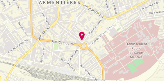 Plan de Pharmacie du Rond Point, 1 Place Jules Guesde, 59280 Armentières