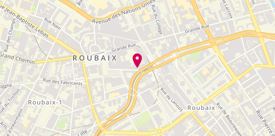 Plan de Pharmacie de l'Eurotéléport, 51 Rue Pierre Motte, 59100 Roubaix