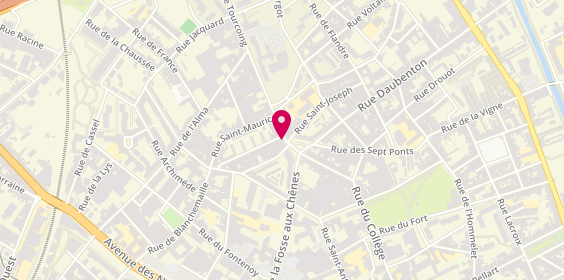 Plan de Pharmacie Desclodures, 15 Rue de Tourcoing, 59100 Roubaix