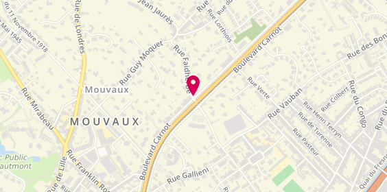 Plan de Pharmacie Garnier, 95 Boulevard Carnot, 59420 Mouvaux