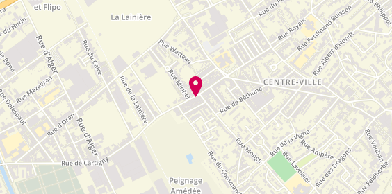 Plan de Pharmacie de la Lainière, 49 Rue Charles Castermant, 59150 Wattrelos