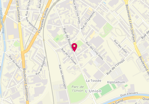 Plan de Pharmacie SALIN Didier, 188 Rue de Roubaix, 59200 Tourcoing