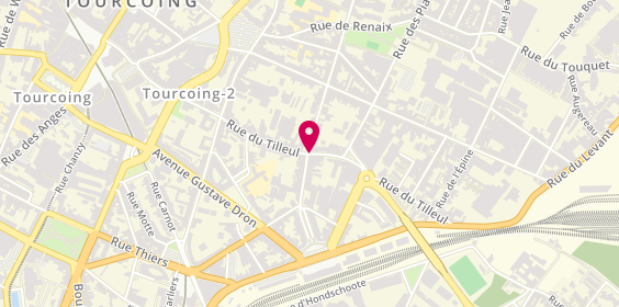Plan de Pharmacie Crepin Dion, 50 Rue du Tilleul, 59200 Tourcoing