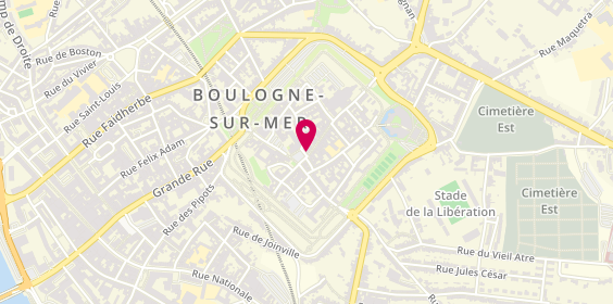Plan de Pharmacie de l'Hôtel de Ville, 13 Place Godefroy de Bouillon, 62200 Boulogne-sur-Mer