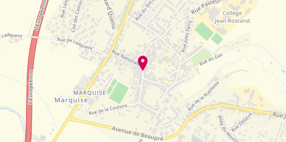Plan de Pharmacie du Centre, 25 Place Louis le Sénéchal, 62250 Marquise