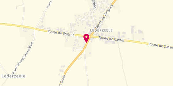 Plan de Pharmacie de Lederzeele, Lieu Dit la Kruys
6 Route de Saint Omer, 59143 Lederzeele