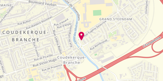 Plan de Pharmacie du Grand Steendam, 4 Rue Camille Corot, 59210 Coudekerque-Branche