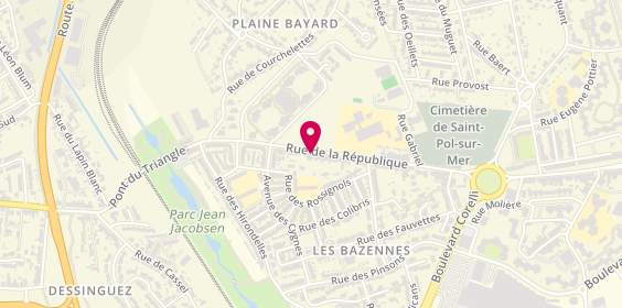 Plan de Pharmacie Vermersch, 651 Rue de la Republique, 59430 Saint Pol Sur Mer