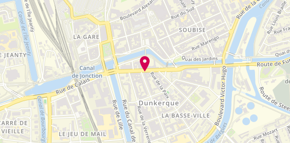 Plan de Pharmacie Gaelle Campagne, 15 Rue de Paris, 59140 Dunkerque